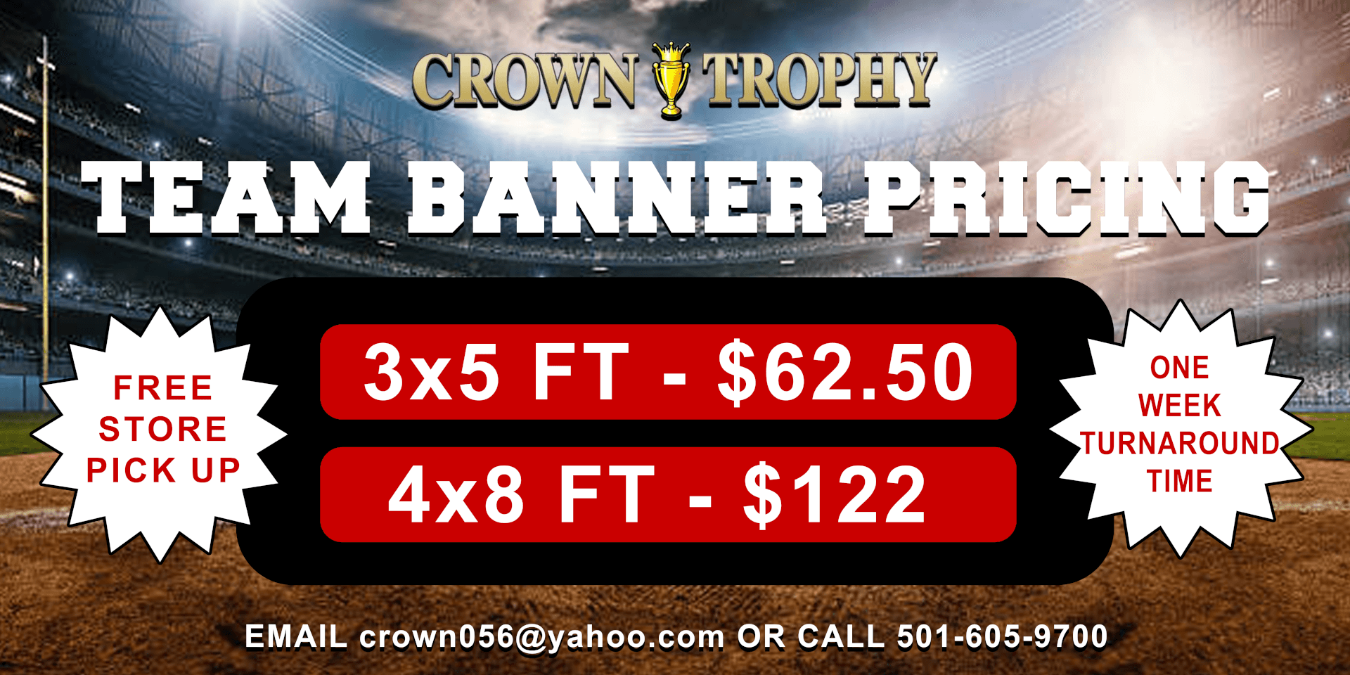 baseball pricing banner